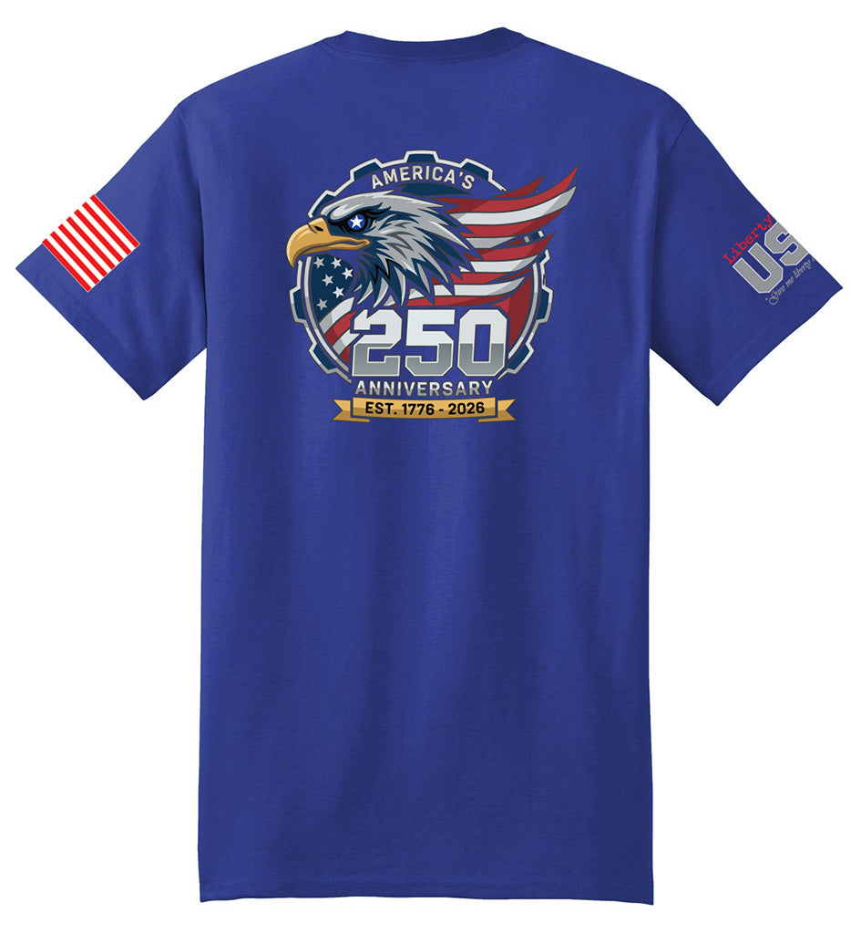 USA 250th American Eagle (Royal Blue) - T-Shirt
