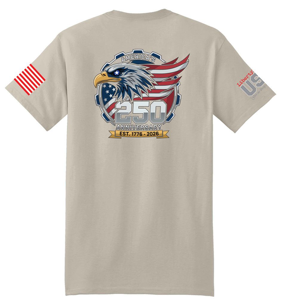 USA 250th American Eagle (Sand) - T-Shirt