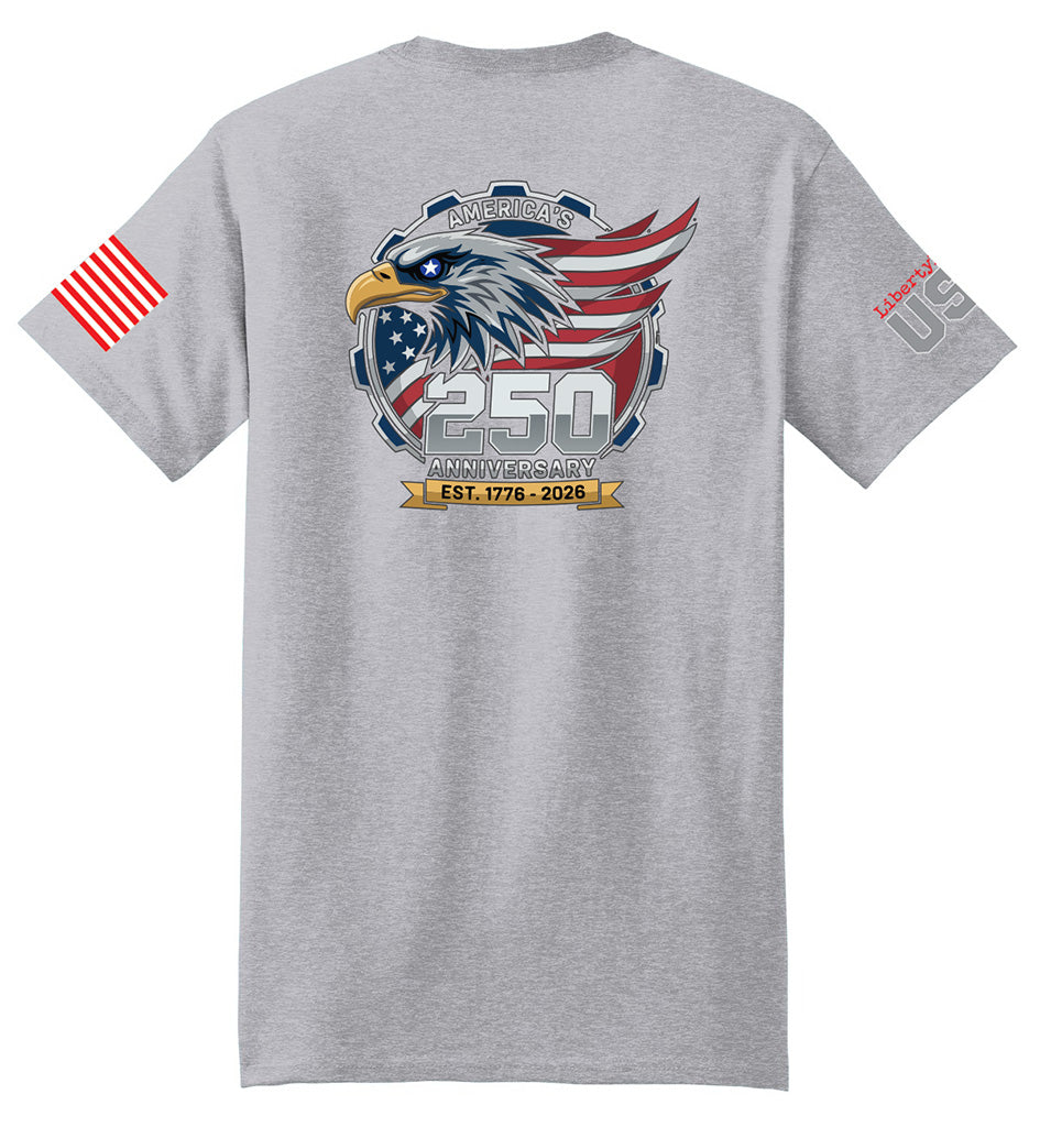 USA 250th American Eagle (Steel) - T-Shirt