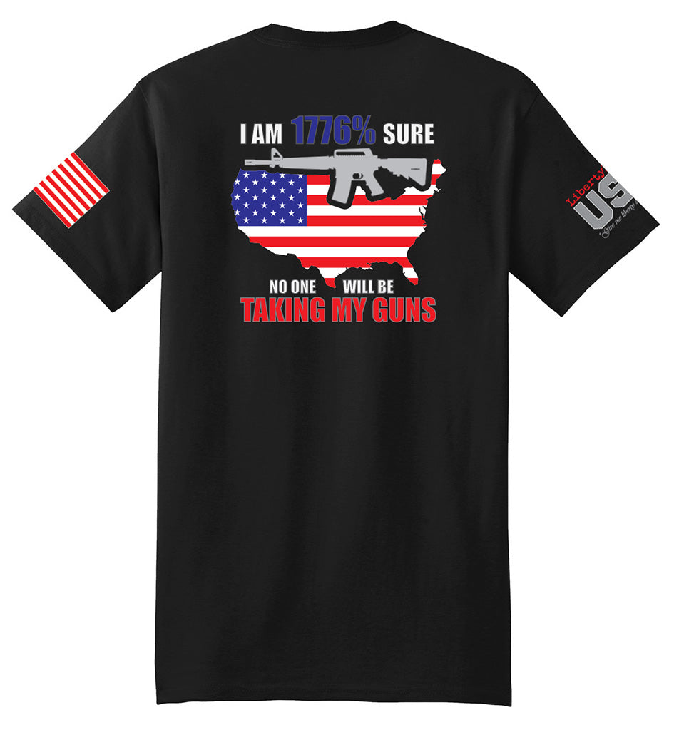 1776% Sure (Black) - T-Shirt