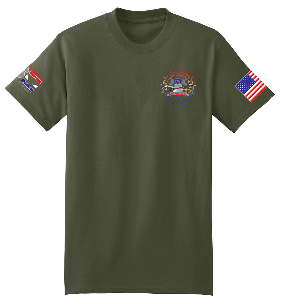 1776% Sure (Fatigue Green) - T-Shirt