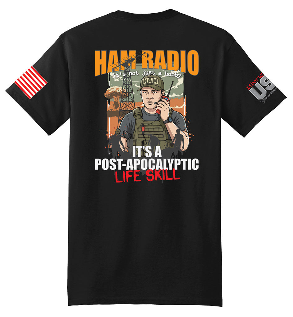 Ham Radio Apocalyptic Skill (Black) - T-Shirt