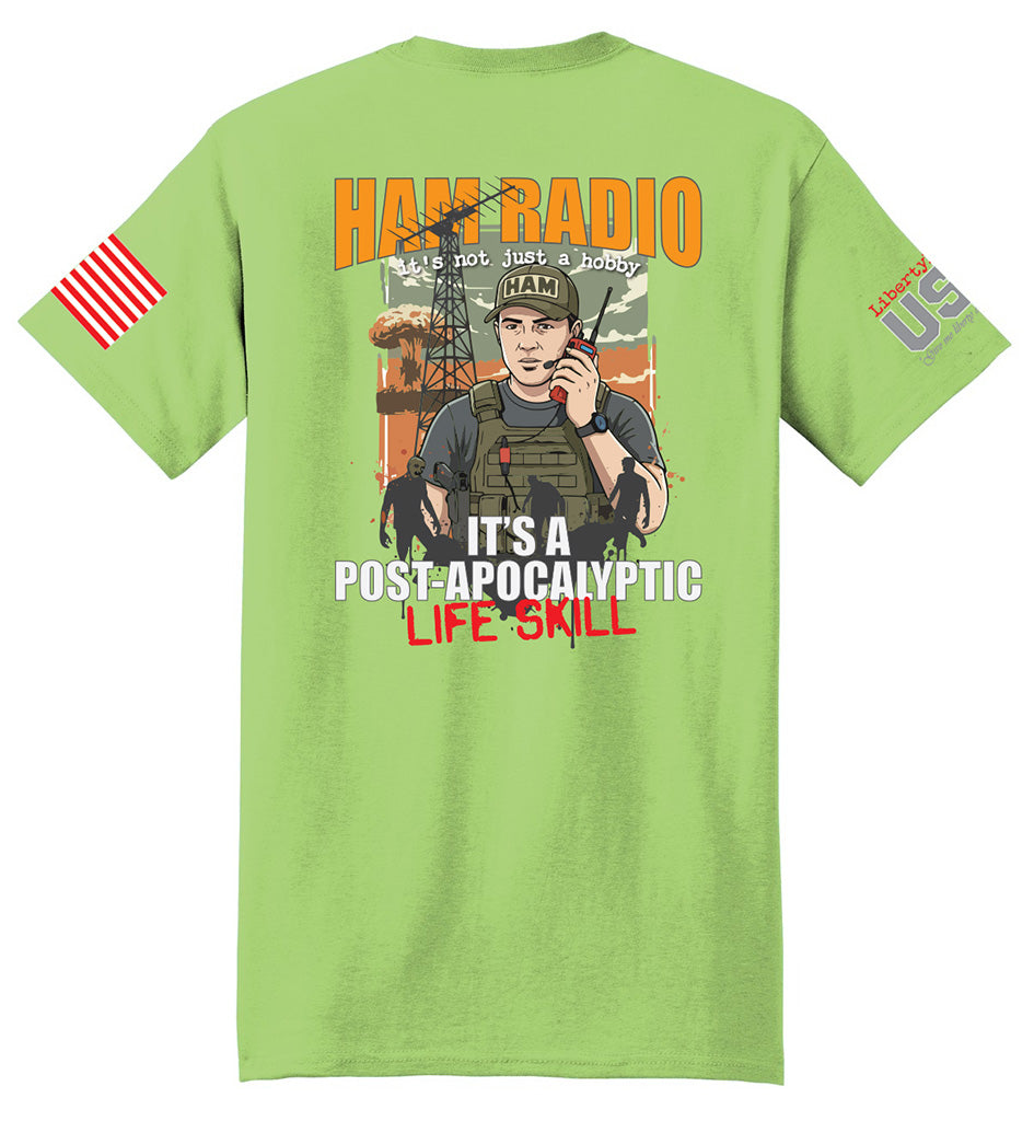 Ham Radio Apocalyptic Skill (Lime) - T-Shirt