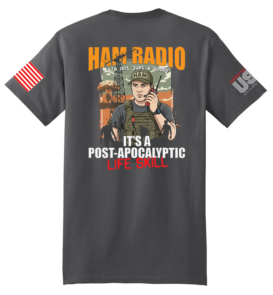 Ham Radio Apocalyptic Skill (Smoke Gray) - T-Shirt