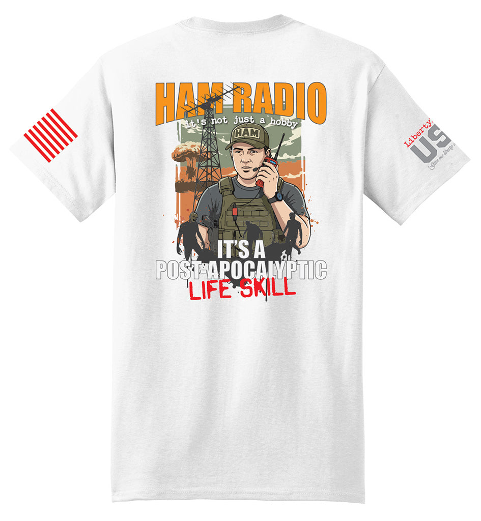 Ham Radio Apocalyptic Skill (White) - T-Shirt