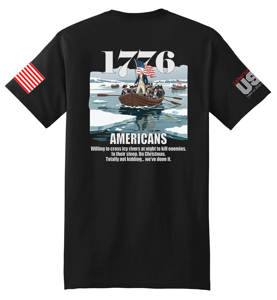 1776 Americans (Black) - T-Shirt