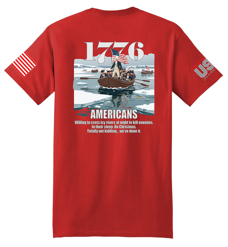 1776 Americans (Red) - T-Shirt