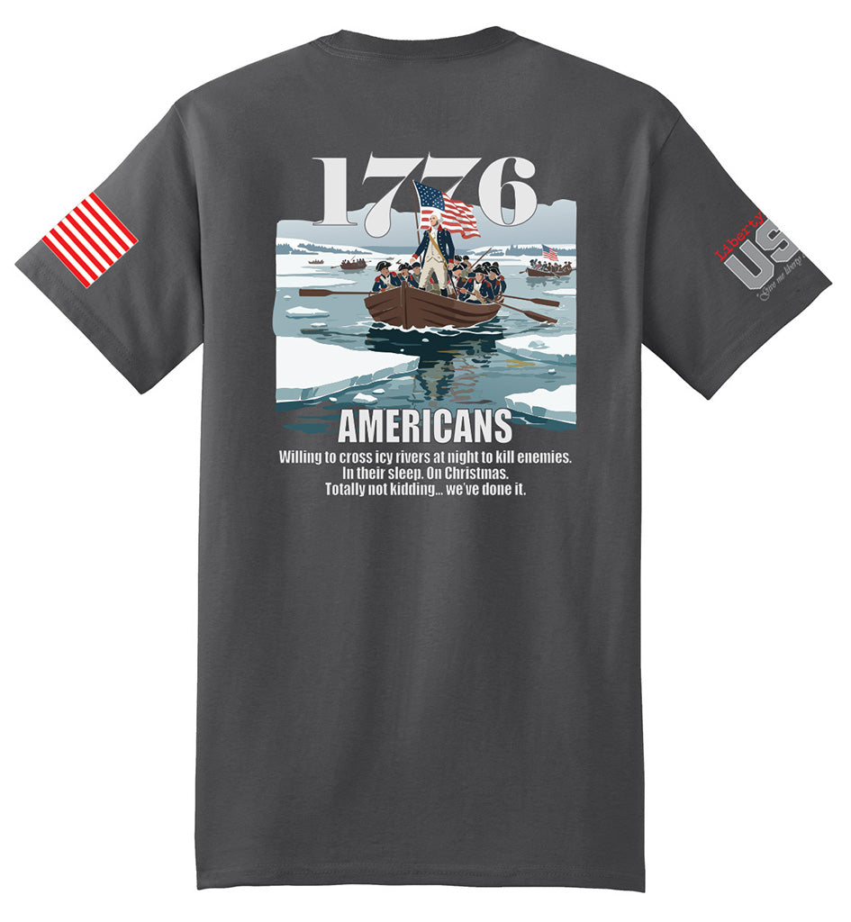 1776 Americans (Smoke Grey) - T-Shirt