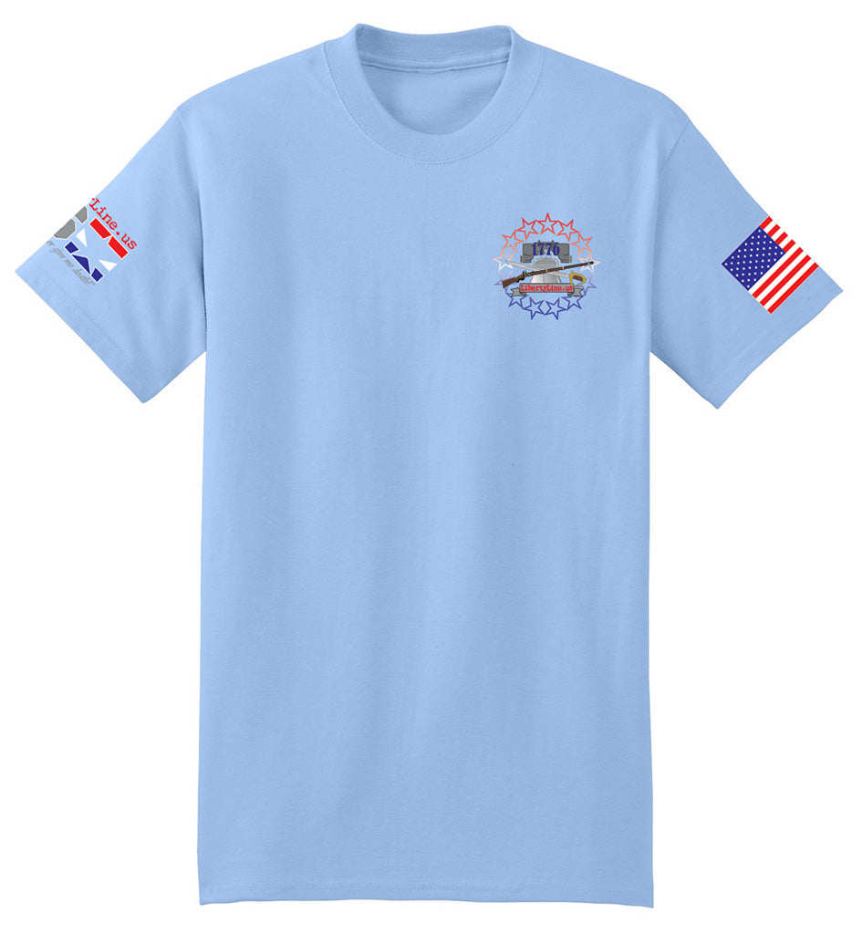 I Am The Militia (Light Blue) - T-Shirt