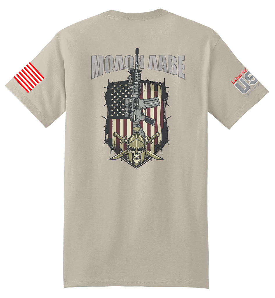 Molon Labe (Sand) - T-Shirt