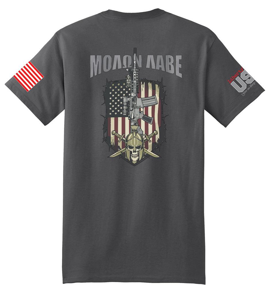Molon Labe (Smoke Gray) - T-Shirt