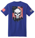 Military Reaper Skull (Royal Blue) - T-Shirt