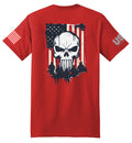 Military Reaper Skull (Red) - T-Shirt