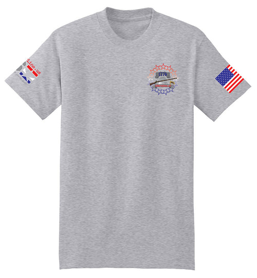 Military Reaper Skull (Steel) - T-Shirt