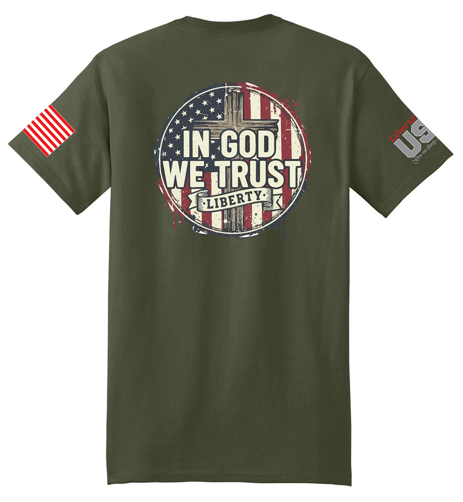 In God We Trust (Fatigue Green) - T-Shirt