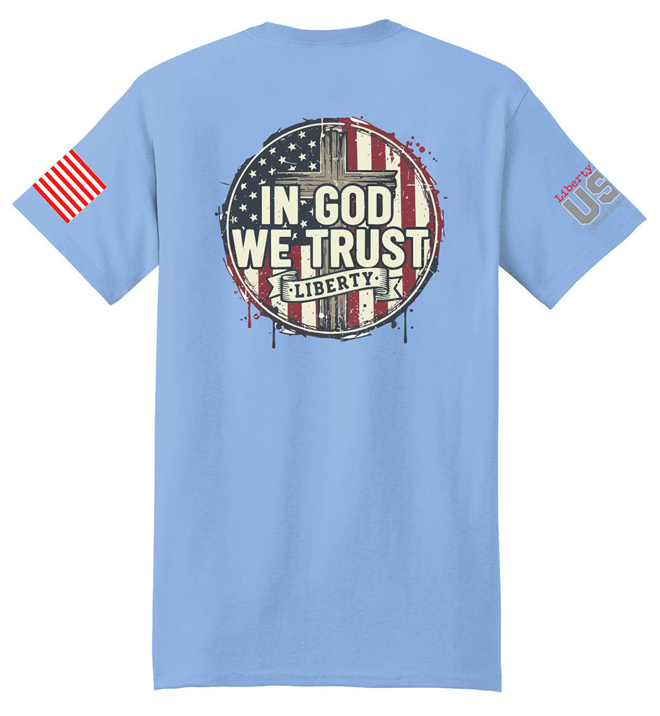 In God We Trust (Light Blue) - T-Shirt